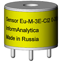 электрохимический сенсор Eu-M-2Е-Cl2 на хлор